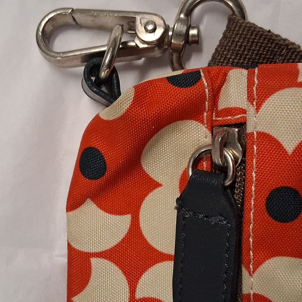Orla Kiely Floral Red and White Crossbody Bag - Picture 7 of 16